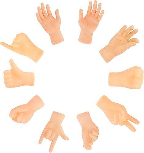 MIMIDOU 10 juguetes lindos de marionetas de dedo, un buen juguete cognitivo educativo, un puente para que los niños hagan amigos e interactúen,