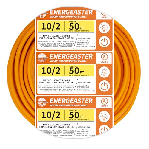 Energeaster 10/2 NM-B Wire,with Ground Indoor...