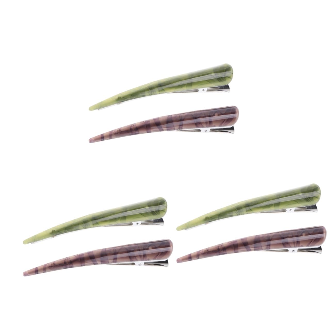 FRCOLOR 6 horquillas antideslizantes para el pelo con pinzas de cocodrilo forradas, horquillas para el pelo de novia, de peluquería, pinzas para el, para el cabello,