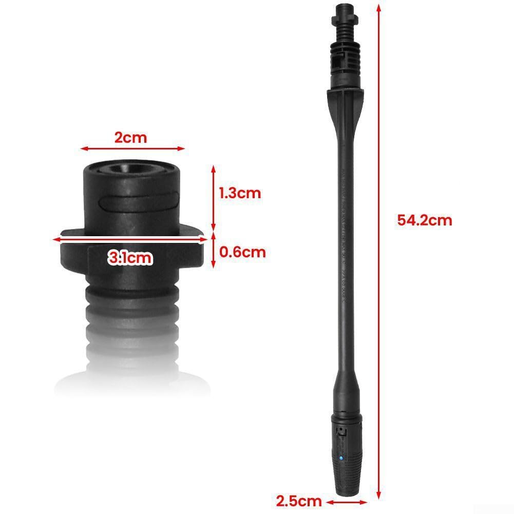 Lance de buse de pulvérisation à pression variable pour nettoyeur pour Karcher K2 K3 K4 K5 K6 K7, nettoie efficacement les voitures, les bateaux, les roues, les chemins, facile à utiliser
