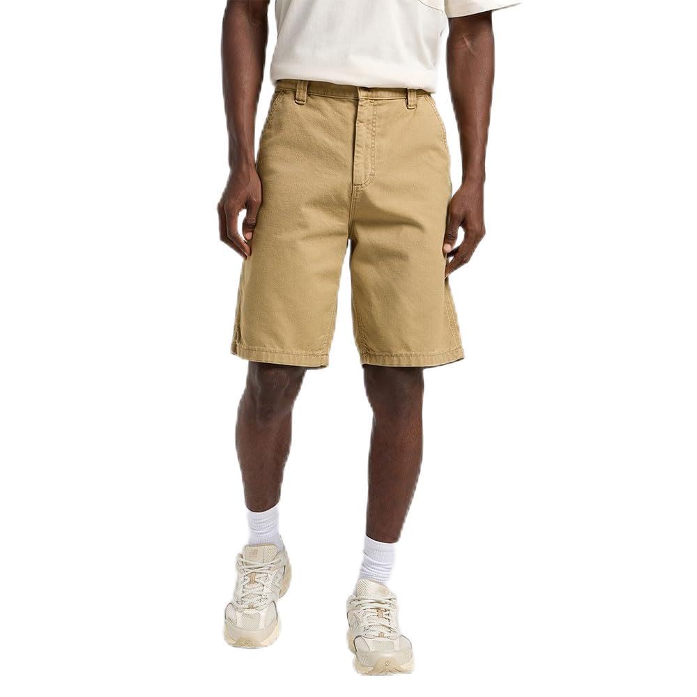 Lee Men's Oscar Khaki Carpenter Denim Shorts, 38W