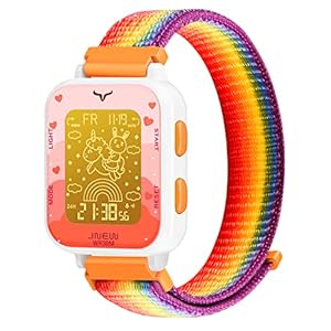 Venhoo Kids Watch 3D Cartoon Waterproof 7 Color Lights Toddler Digital Wrist Watches with Alarm Stopwatch Gifts for 3-10…