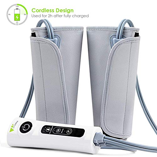 Amzdeal Leg Massager for Circulation Calf Massager Built-in Rechargeable Battery Cordless Design, Suitable