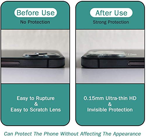 Image of Mizi Camera Screen Cover Back Lens Protector Guard for iPhone 12 Pro 6.1 inch [Anti-Scratch] [Bubble Free] [Case Friendly] - With Installation Kit