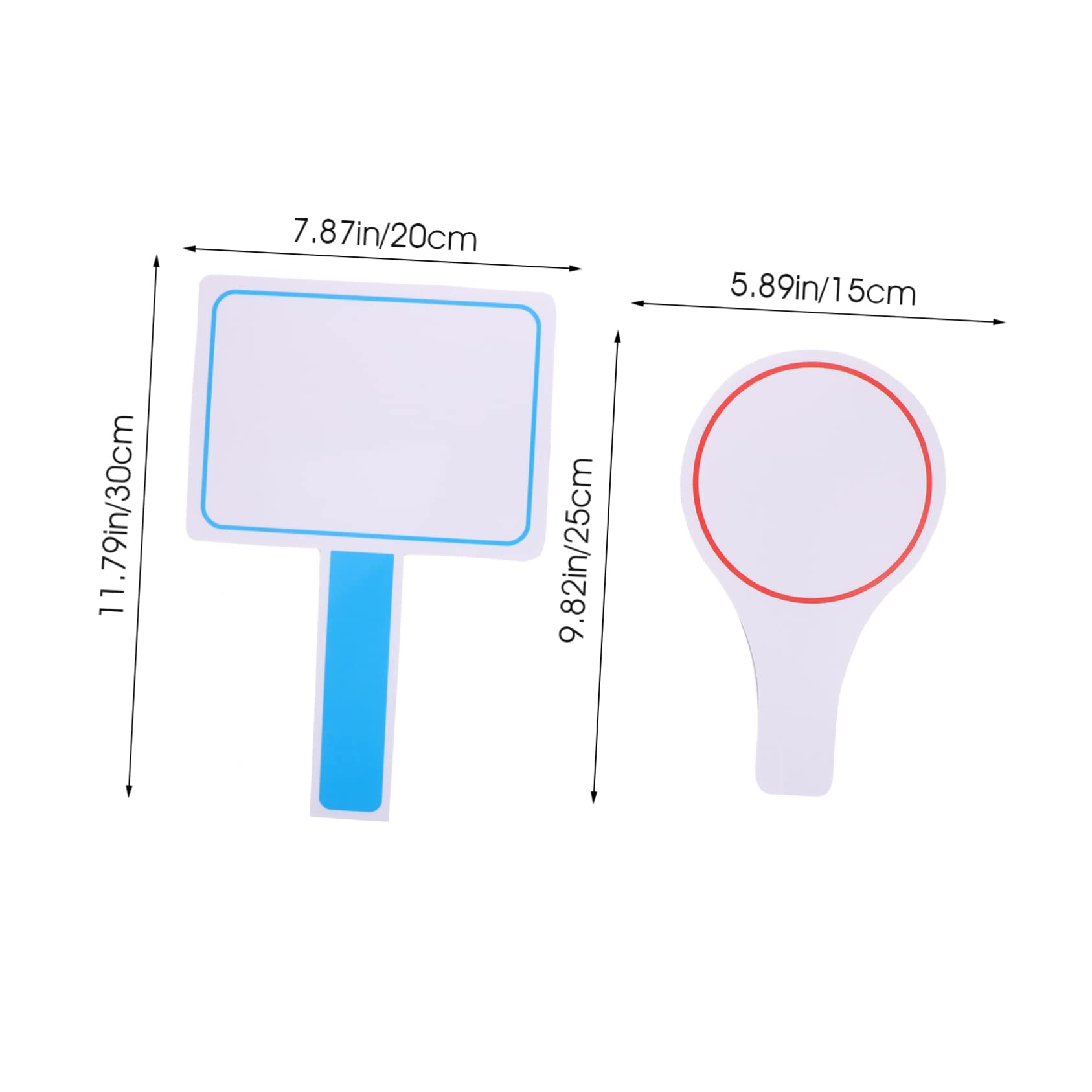 Parliky 2pcs Mini Dry Erase Scoreboard Portable Blank Voting Whiteboards Material for Sports Events Easy to Clean and Flexible