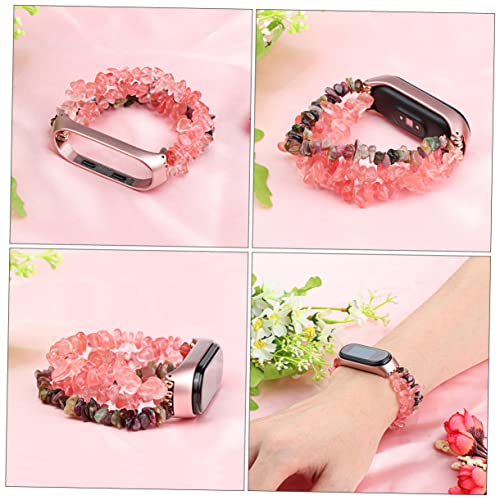NUOBESTY 1pc Decorative Agate Watch Strap Creative Crystal Wristband for Jewelry-inspired Rough Band Comfortable and Stylish Accessory for Any Occasion3