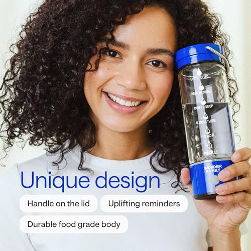 Hydrogen Water Bottle Generator 5 in 1 Large Set – Portable Water Hydrogenator, Glass Hydrogenated Water Machine with High H2 Concentration, SPE/PEM Technology – 14 Fl Oz