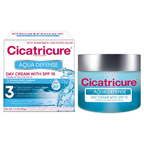 CICATRICURE Aqua Defense Day Cream SPF 15, 1.7 fluid ounce