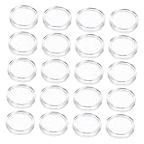 OSALADI 100stücke Transparente Münzkapseln Professionelle Aufbewahrungslösungen Für Sammlermünzen Für Sichere Präsentation Und Schutz Von Gedenkmünzen