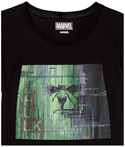 T-shirt Hulk Marvel fille confortable en coton noir résistant - 2