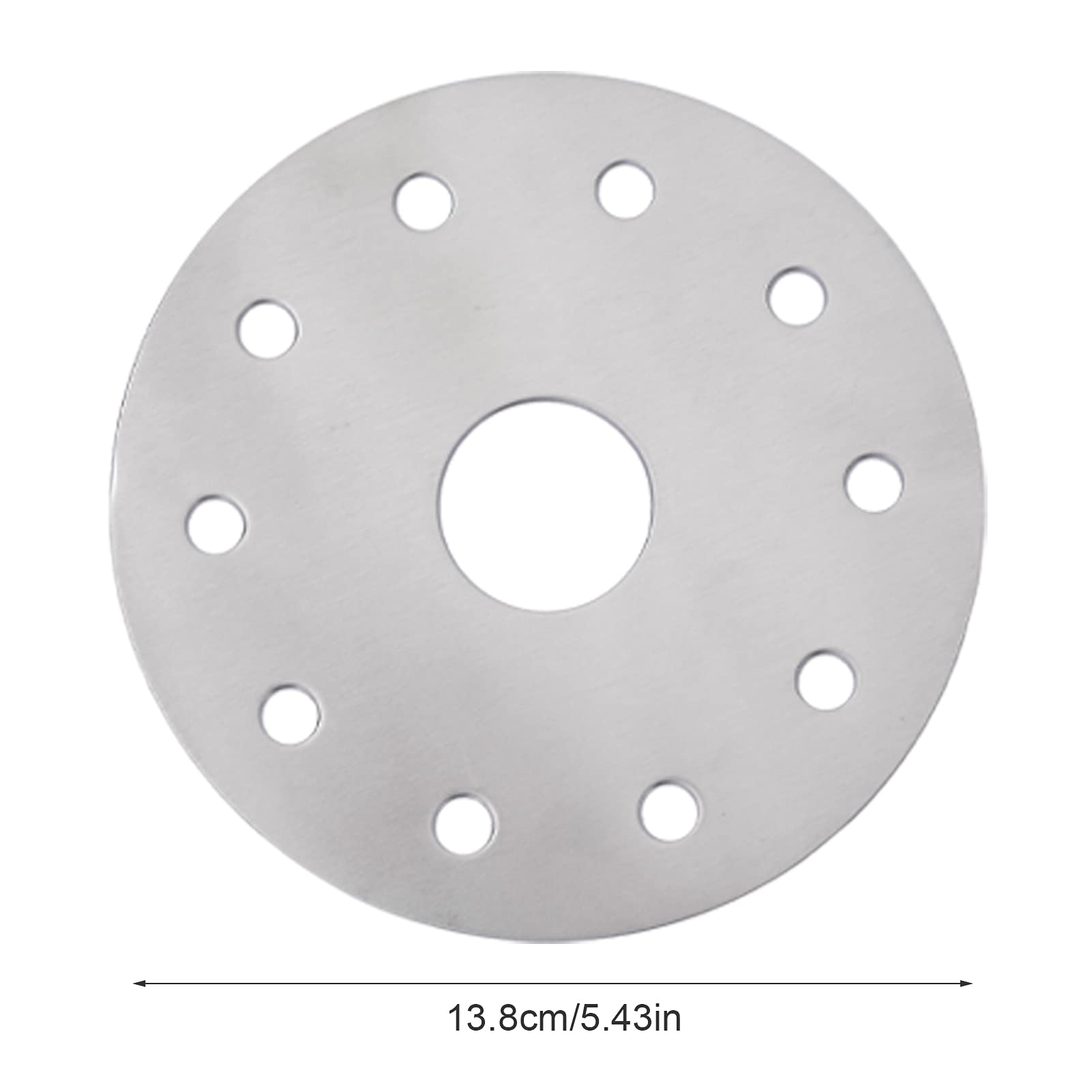 Placa térmica, difusor de calor, de acero inoxidable, convertidor de placa de inducción para estufa de gas, disco convertidor de placa de vidrio (diámetro de 5.4 in) 3