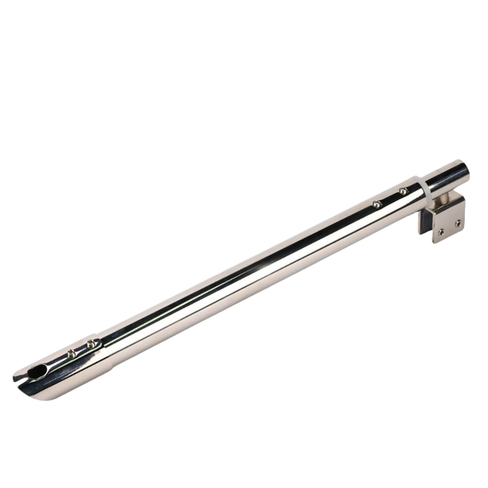Pręt prysznicowy ze stali nierdzewnej, regulowany 600 mm do 800 mm, 25 mm, kompatybilny ze szkłem 8-12 mm, ramię wspornika ścianki (B)