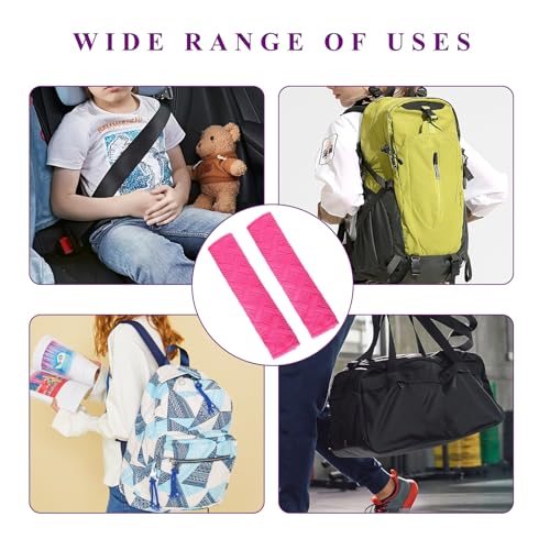 Dickno 2 PCS Car Seat Belt Pads Cover, Soft Comfortable Safe Belt Shoulder Strap Covers Harness Pad Helps Protect Your Neck and Shoulder, Universal Interior Accessories for Most Vehicles (Pink) - Thumbnail 6
