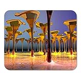 Die rutschfeste Natura-Gummi-Unterseite hält den Desktop fest und ist mit optischen, drahtlosen oder Lasermäusen kompatibel