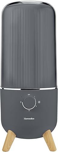 Homedics Humidificador ultrasónico, dormitorios y oficinas en casa, tanque de 0.97 galones, tiempo de funcionamiento de 45 horas, niebla fría