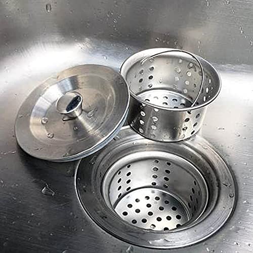 Colador para fregadero de acero inoxidable 3.03 pulg miniatura 6