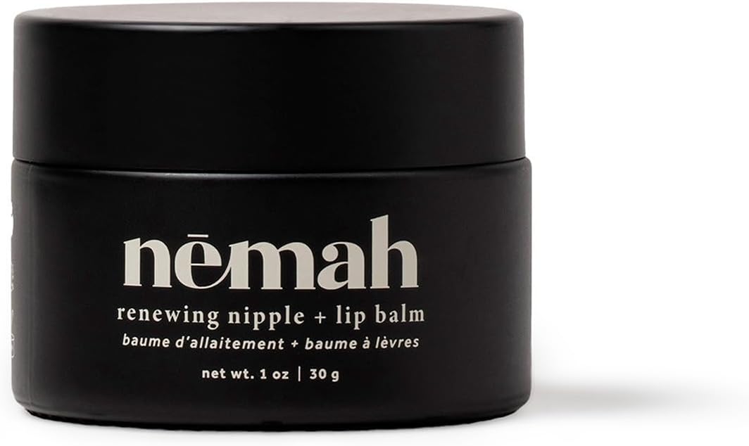 - Nemah Nipple Cream, Nipple Cream For Breastfeeding, 2 In 1 Nursing Balm And Lip Balm, Non-Greasy Balm With Calendula Jojoba Mango For Dry Skin, Postpartum Essentials, Vegan and Cruelty-Free, 1 Oz
