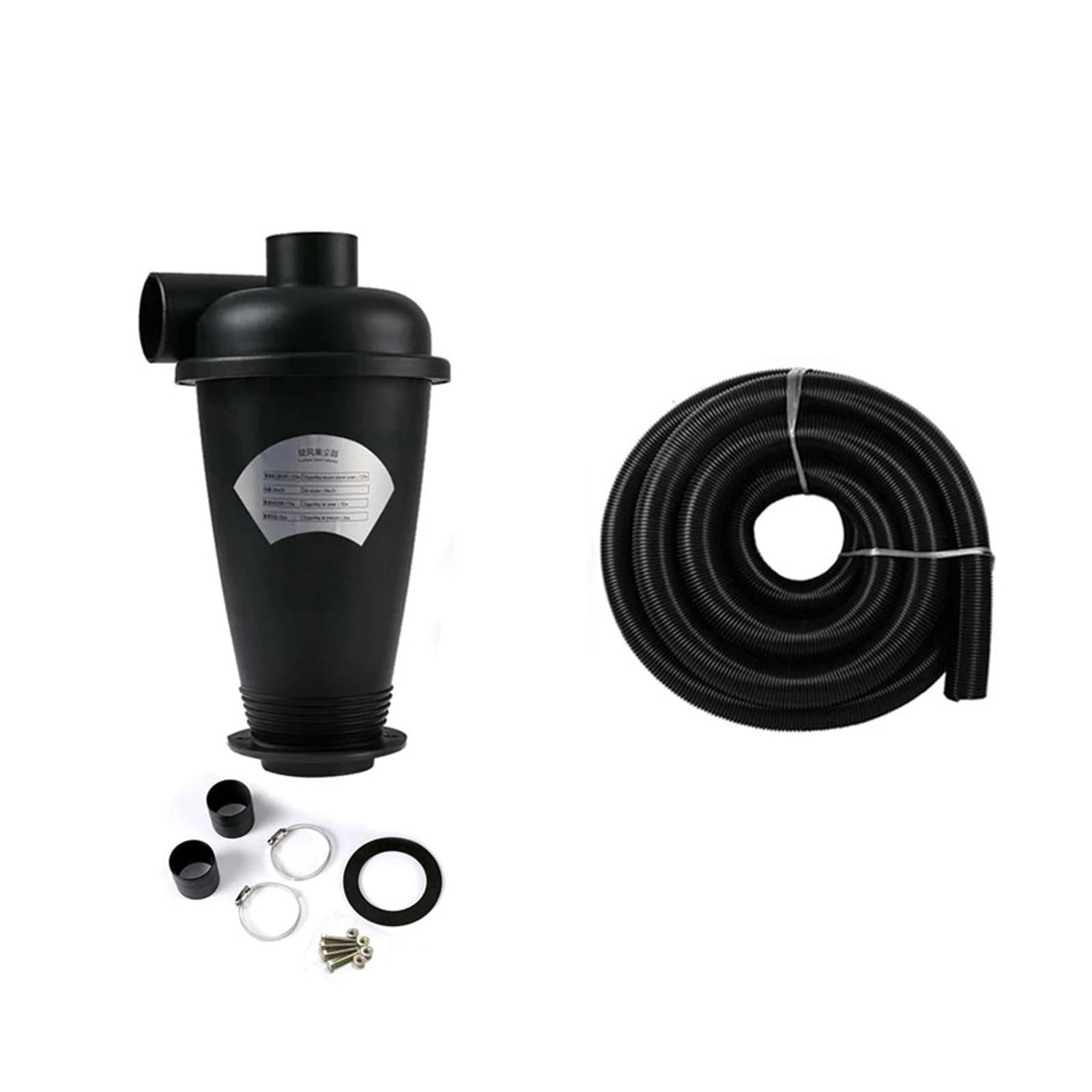 Wdpiztfyu Cyclone Set Cyclone Separator Set With 32Mm Inner Diameter Hose And Adapter Vacuum Cleaner Powder Dust Collector Industrial Cyclone Filter