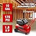 Craftsman 10-Gallon Air Compressor, 1.8 HP, Max 175 PSI, 4.0 CFM @ 90PSI, 5.0 CFM@40PSI, Oil-Free, Quiet Shop Air Compressor with Wheels for Spraying Pneumatic Tool, Model: CMXECXA0201041