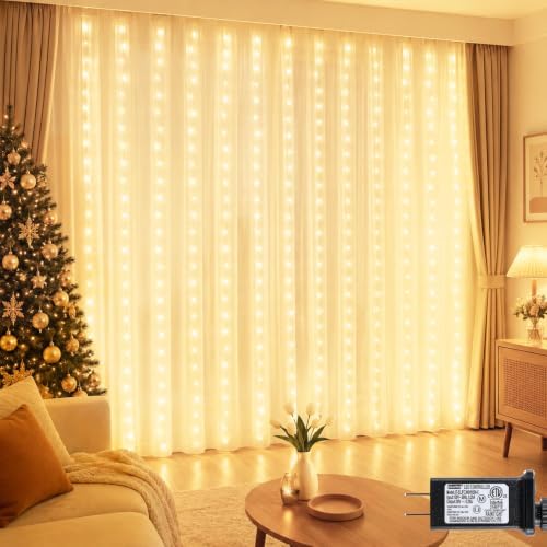 Lovelite 360LED Curtain Lights, Curtain Fairy Lights for Bedroom ...