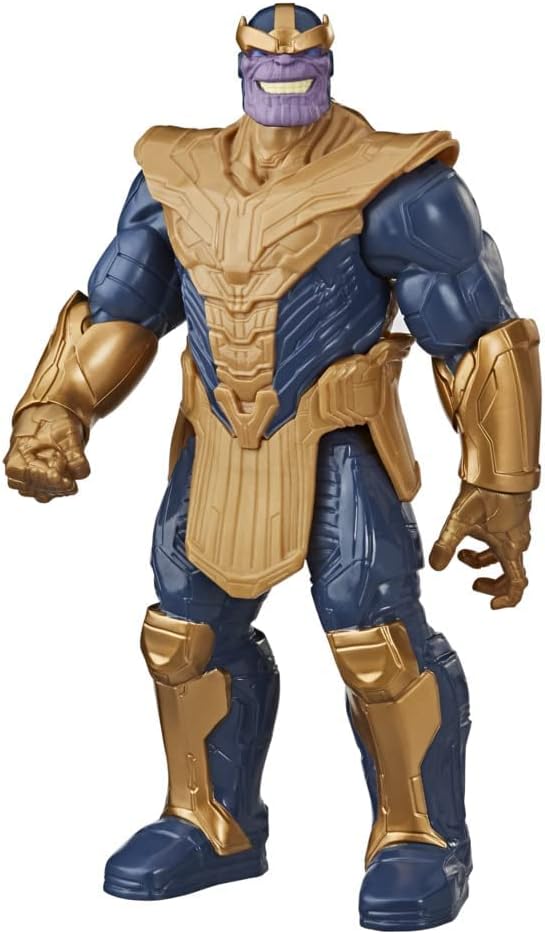 Avengers Marvel Titan Hero Series Blast Gear Deluxe Thanos Action Figure,Toy, Inspired ByMarvel Comics, For Children Aged 4 And Up,Blue, 30-cm