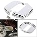 SHMTOOL Chrome Rear Passenger Floorboard Insert Cover Compatible With Harley Touring Electra Glide Road Glide Road King Street Glide EFI FLHXI Heritage Softail Dyna Fat Bob FXDF