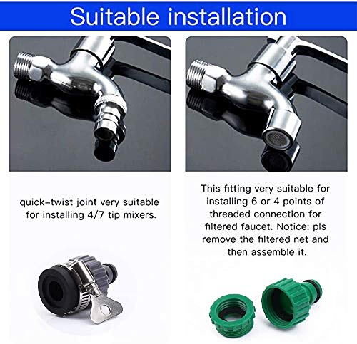 Upgrade Garden Irrigation System,100ft Irrigation System 1/2\" & 1/4\" Blank Distribution Tubing Watering Drip Kit/Irrigation Kits Automatic Mist Irrigation Equipment Set for Garden,Flower Bed,Lawn