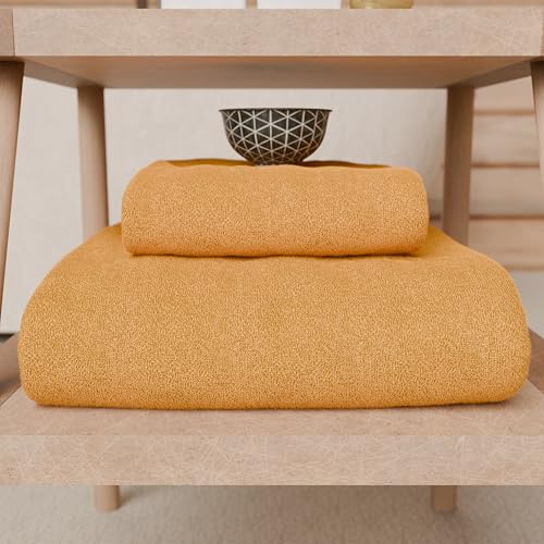 PETTI Artigiani Italiani - Badetücher aus 100% Baumwoll-Frottee, Handtuch-Set 2 + 2, 4 Stück 2 Handtücher und 2 Handtücher… – Ansicht 2