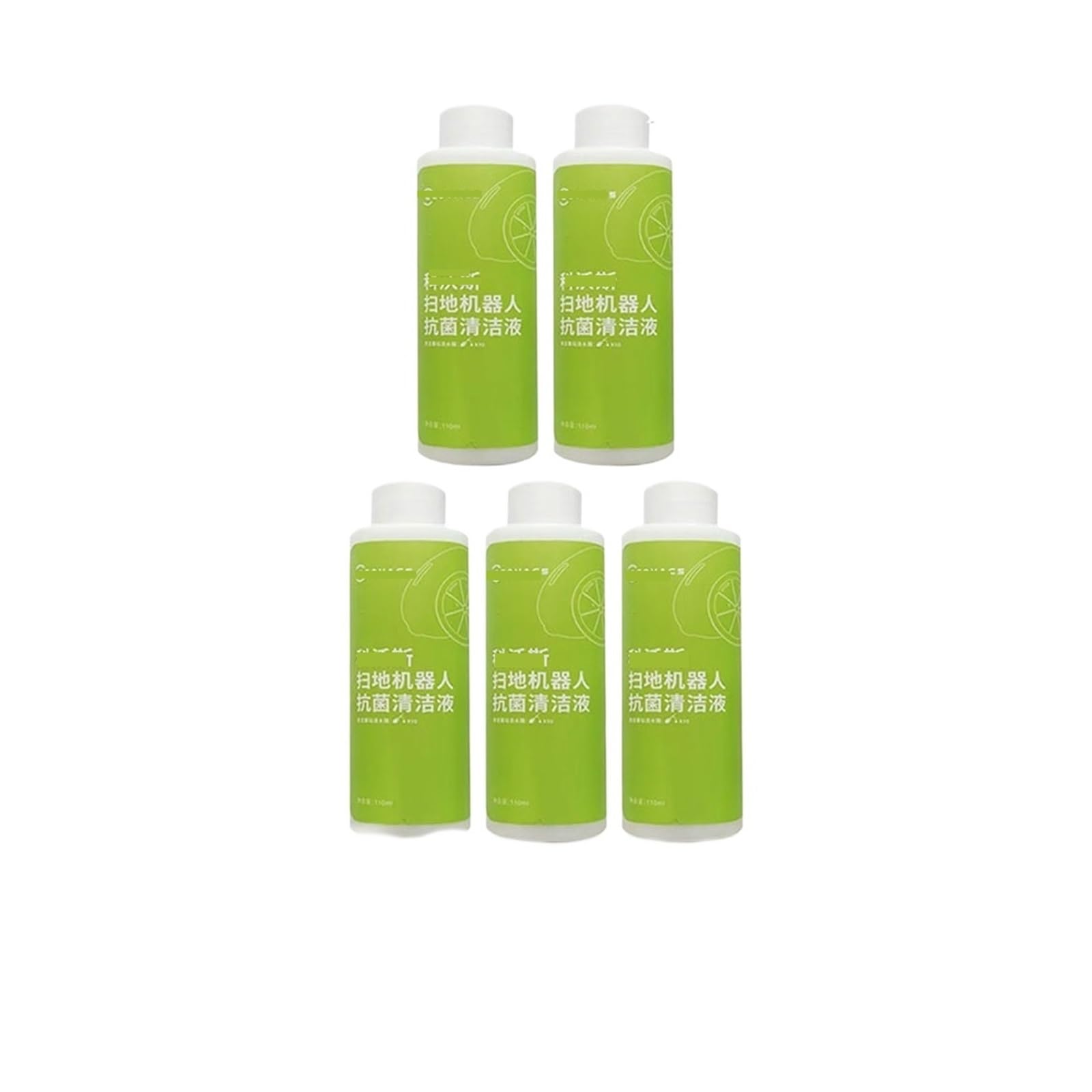 Liquido For La Pulizia Dei Pavimenti, Compatibile Con Deebot Ozmo T20 N9＋T10 OMNI/T10 TURBO/X1 OMNI/X1 TURBO X2/X2 Pro T20, Soluzione For La Pulizia Dei Pavimenti(110ml*5)