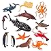 HERSITY 13 Piezas Figuras Animales Marinos de Juguete Educativo Juego de Baño Regalos para Niños Niñas 3 Año