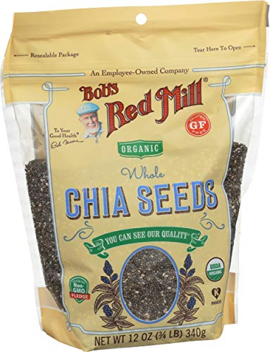 image for Bob's Red Mill Organic Chia Seed, 12oz (Pack of 1) - Non GMO, Vegan, K