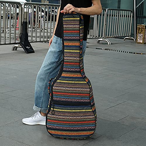 Compasty Housse pour guitare acoustique bohème rembourrée en mousse 101/104 cm avec protection du cou, double… - Les Beatles, Paul McCartney, John Lennon, RIngo Starr, George Harrison Compasty Housse pour guitare acoustique bohème rembourrée en mousse 101/104 cm avec protection du cou, double… – Image 6