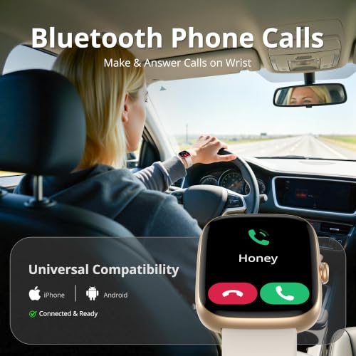 Smart Watch for Women Ladies (Answer/Make Call), 1.83" HD Fitness Tracker with Heart Rate/SpO2/Sleep Monitor, Pedometer, 120+ Sport Modes, IP67 Waterproof, 7-Day Battery, for iOS Android view 4
