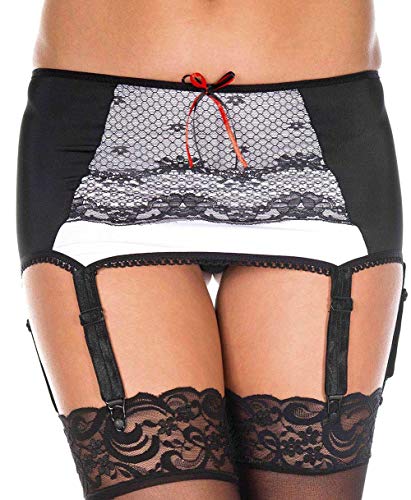 Image of ToBeInStyle Women's Lace Classic Elegant Sheer Garter Belt