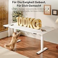 SANODESK Höhenverstellbarer Schreibtisch elektrisch 180x80 cm – Ansicht 3