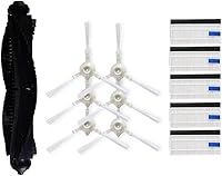 Vista 16 de EtliN Cepillo lateral de cepillo de rodillo filtro HEPA compatible con Tefal Rowenta X-plorer Serie 75 RG7687 RR7687WH Accesorios de repuesto