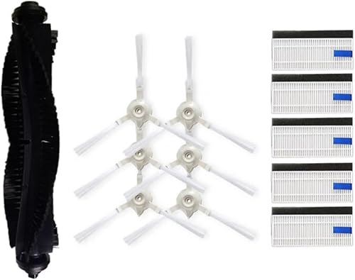 Miniatura 1 de EtliN Cepillo lateral de cepillo de rodillo filtro HEPA compatible con Tefal Rowenta X-plorer Serie 75 RG7687 RR7687WH Accesorios de repuesto para