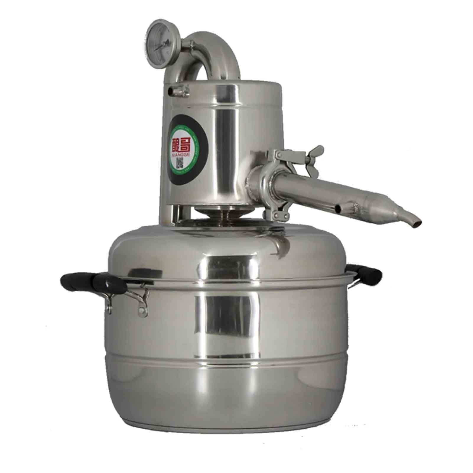 iDili 10L Small Household Brewing Equipment, Liquor Distillation Pure Dew, 304 Stainless Steel Self-Brewed Fruit Wine and Shochu