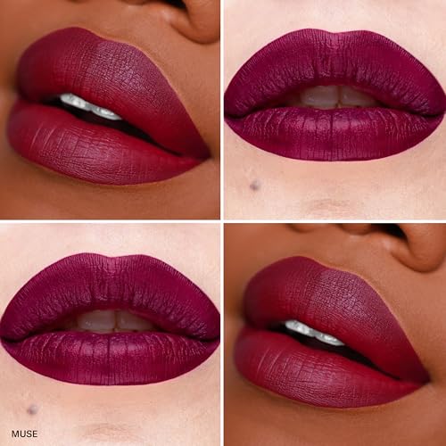 The Lip Bar - Perfect Pout Mini Lip Trio Gift Set (Bawse Lady, Muse, and Playmate) - Nonstop Liquid Matte Lipstick & Non-Sticky Lip Gloss - Travel Size - Gift Box - Vegan, Gluten Free, Cruelty Free