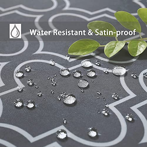 60 X 102-Inch Tablecloth Grey Gray Color, Printed Table Cloth For Rectangle Tables 6 Foot Table Cover #TOP2