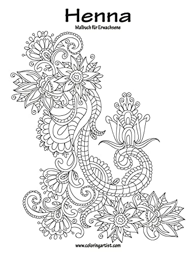 Hennamalbuch für Erwachsene 1 (German Edition)