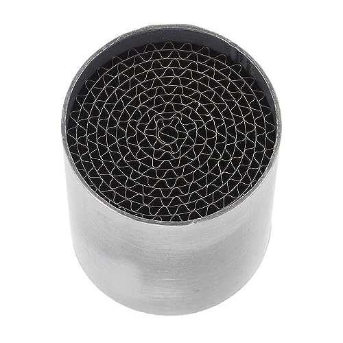 Motorrad-Auspuffrohr-Katalysator, Edelstahl, Vorderer Mittlerer Auspuff-Schalldämpfer-Katalysator, Universell für Motorrad (42 * 50mm)