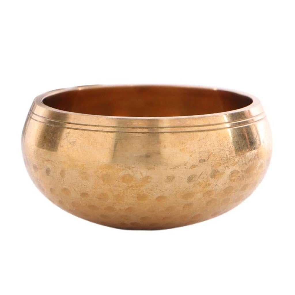 Bol chantant tibétain, bol sonore de méditation, Bouddha fait main for le yoga, la, relaxation et guérison Équilibre émotionnel(12CM)