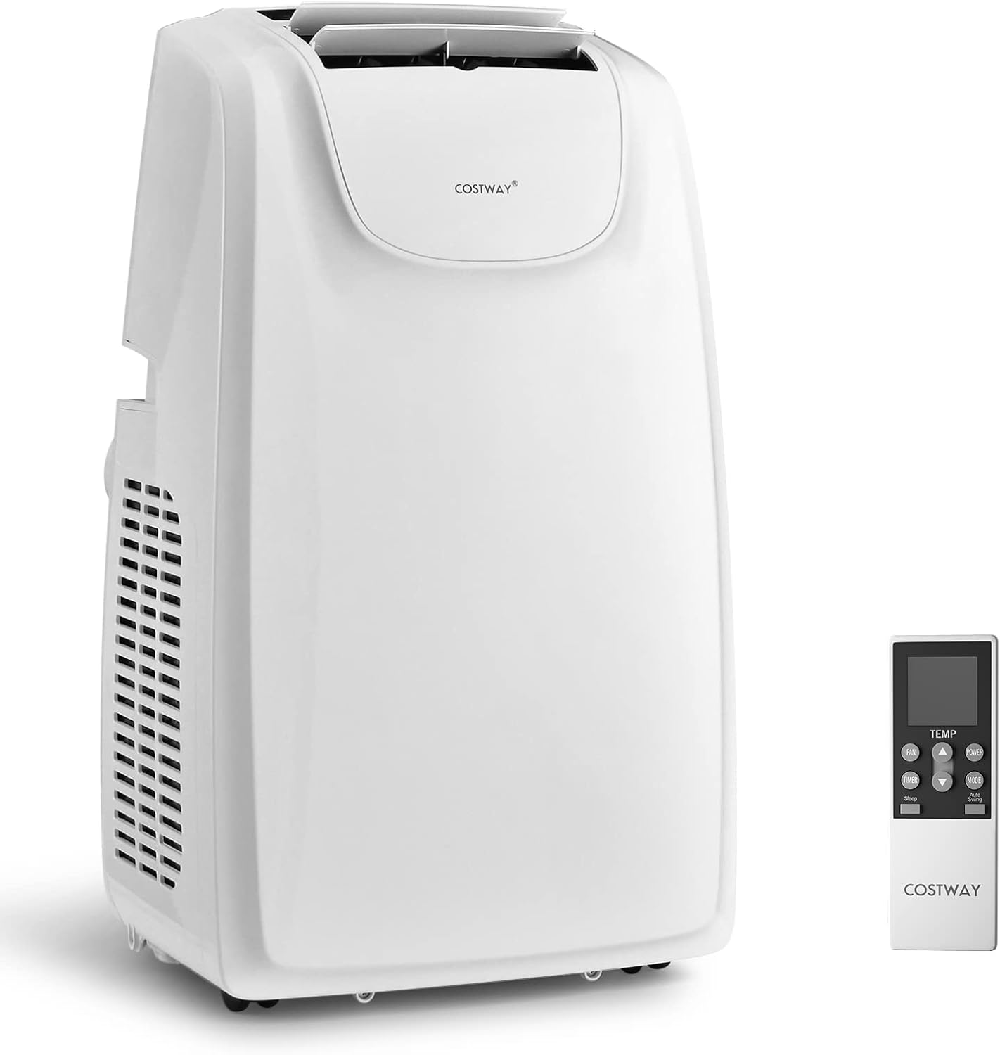 COSTWAY 11,500 BTU Portable Air Conditioner, with Dual Hose, Remote