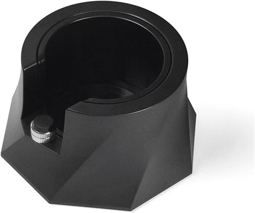 MeLphi Spiral Coffee Powder Pressing Table with Adjustable Height and Non-Slip Bottom, Black Powder Pressing Base, Coffee Machine Handle Storage seat