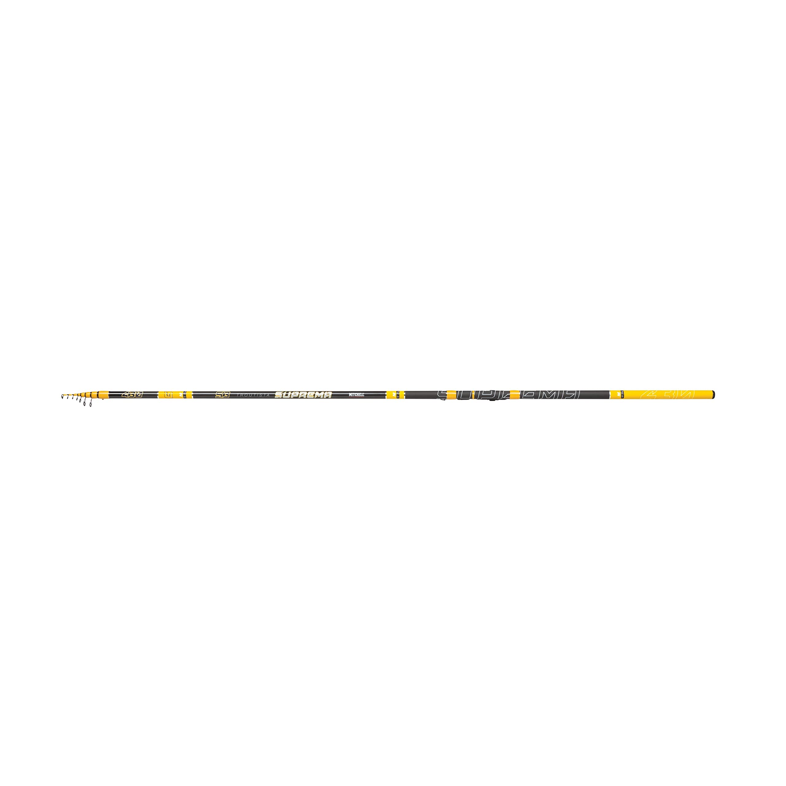 Mitchell Suprema™ Troutista S3 Canna | Canna da pesca alla trota in carbonio M30 con fusto leggero e reattivo | 11 azioni per la pesca agonistica e in lago | 4 m, 15-35 g