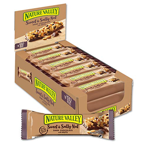 Nature Valley Sweet & Salty Nut Dunkle Schokolade, Müsliriegel (18 x 30g), 540 g