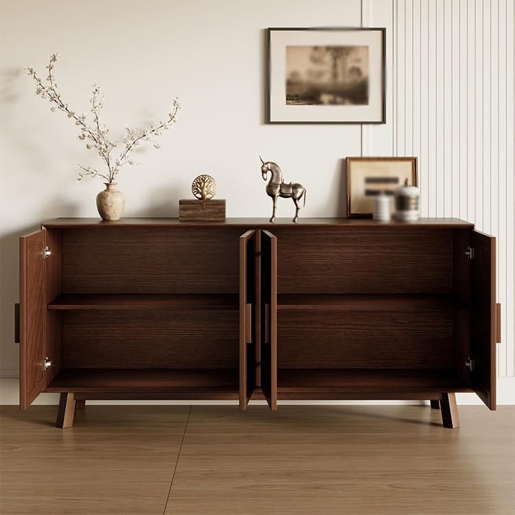 Sideboard Cabinet Solid Wood Entrance Cabinet, Suitable for Home Storage Cabinets in Living Room and Bedroom Sideboard Cabinet with Drawers(180 * 45 * 85cm)
