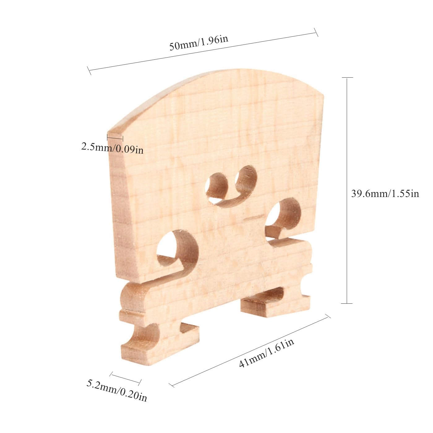 Lot de 8 chevalets de violon en érable massif pour violon 4/4