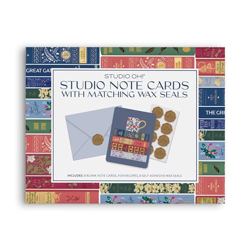 Image of Studio Oh! Blank Note Cards with Envelopes and Wax Seals, Boxed Stationery Set, All Occasion Cards for Thank You Notes, Letters, Gifts and Keepsakes, Fully Booked